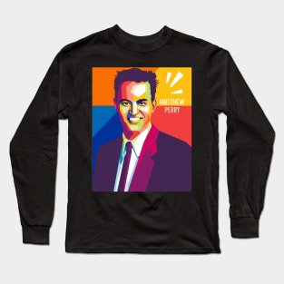 matthew perry geometric pop art Long Sleeve T-Shirt